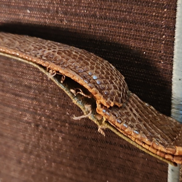 Vintage 1950s Bellestone Reptile Skin Purse - Picture 3 of 3